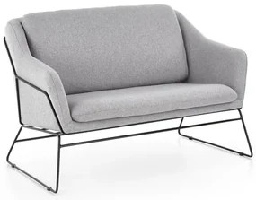Fotoliu relaxare dublu gri deschis HAMAR 2 XL