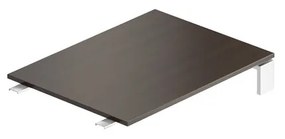 Element de actiune Creator 80 x 60 cm, baza alba, fara picioare, wenge