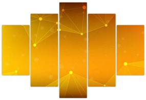 Tabloul abstract galben (150x105 cm)