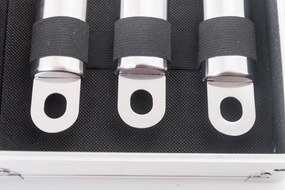 Set 5 unelte pentru grătar G21, carcasă de aluminiu
