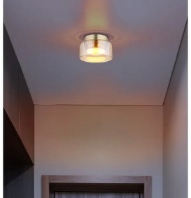 Plafonieră LED Globo 16055DG HIGGINS 1xGX53/6W/230V d. 13 cm maro