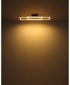 Plafonieră LED Globo 67208-30 DAKARI LED/30W/230V 3000K 60x80 cm negru