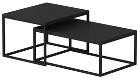 Leka Black masă pliabilă, 2 buc