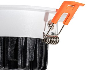 Spot îngropat alb 6.8cm inclusiv LED 750lm reglabil IP23 - Gaius