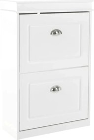 Pantofar SEBER TYP 1, alb, PAL, 54x24x83 cm