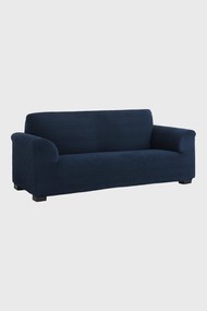 Husă canapea cu trei locuri Milos albastru închis bleumarin 180-230 cm