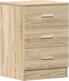 vidaXL Noptieră, stejar sonoma, 38x35x56 cm, lemn prelucrat