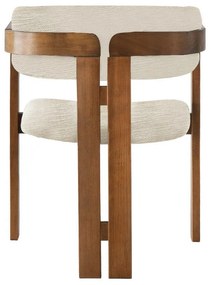 Scaun de sufragerie CO Light Grey and Walnut