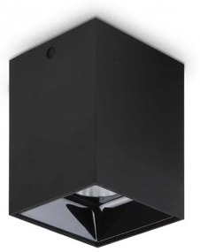 Spot LED aplicat modern Nitro pl square d07 NERO