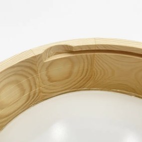 Plafonieră NATURAL MODERN 1xE27/15W/230V Ø 27,5 cm, din pin