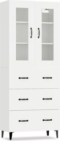 vidaXL Dulap înalt, alb, 69,5x34x180 cm, lemn compozit