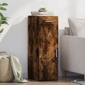 vidaXL Dulap, stejar fumuriu, 30x42,5x93 cm, lemn prelucrat