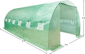 Folie de schimb pentru seră cu folie, verde, 3x6x2 m, FELKO TYP 3