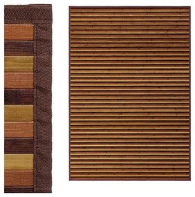 Covor galben muștar/maro din bambus 140x200 cm – Casa Selección