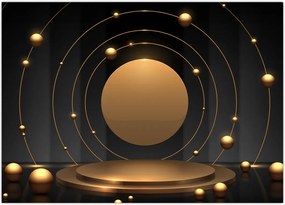 Tablou - Cercuri aurii (70x50 cm)