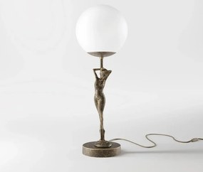 Lampa de masa figura feminina din alama Donne