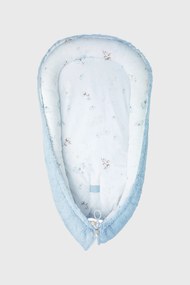 Cuib pentru bebeluşi Roberto Eucalyptus albastru_deschis 50x90 cm