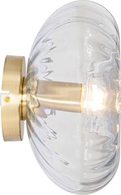 Lampa de perete inteligentă aurie cu sticlă, inclusiv WiFi P45 - Ayesha