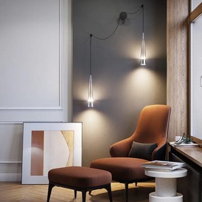 Aplica de perete cu 2 pendule LED design modern Sintesi