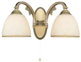 Aplica de perete din alama 2 brate design italian 7005