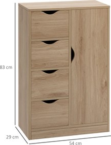 HOMCOM Dulap Mic Baie Dulap Baie Modern Practic 2 Niveluri | Aosom Romania