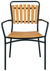 Scaune de dining în culoare naturală 2 buc. din lemn de tec Cleveland – House Nordic