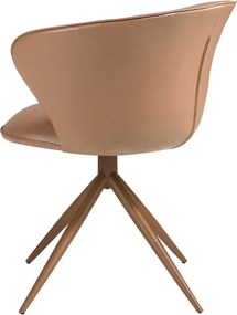 Scaun modern pivotant piele sintetica Camel