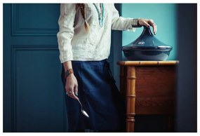 Vas tajine din ceramică Emile Henry Flame, ⌀ 32 cm, negru