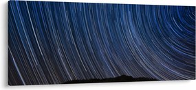 Tablou cu stele noaptea și cerul (120x50 cm)