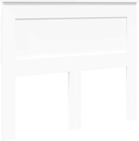 vidaXL Tăblie cap cu headboard Alb 120 cm Lemn compozit