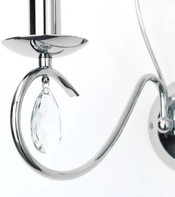 Aplică de cristal Orion WA 2-1093/2 ALESSIA 2xE14/40W/230V crom lucios