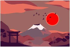 Tablou - Munții Fuji (90x60 cm)