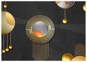 Tablou pe sticlă - Abstract (70x50 cm)