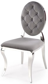 Scaun sufragerie Regino (gri + argintiu). 1123670