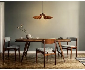 Lustră pe cablu 1xE27/60W/230V maro d. 52 cm