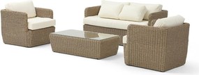 Set mobilier de grădină din ratan Avenberg TROPEA bej