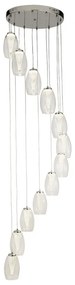 Lustra LED suspendata design XXL Cyclone 12L 97291-12CL SRT