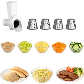 Robot de bucătărie cu castron din oțel inoxidabil Sencor 1000W/230V gri