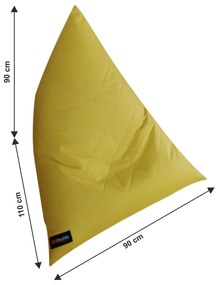 Fotoliu tip sac, material textil muştar, VETOK