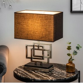 Veioza moderna Leonor 56cm, argintiu A-39097 VC