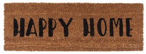 Doormat Happy Home black