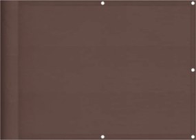 vidaXL Paravan de balcon, maro, 75x800 cm, 100% poliester oxford