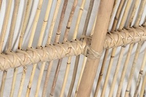 Canapea de exterior, 4 locuri, din bumbac si rattan, Luma