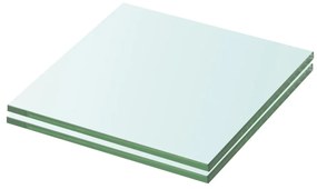 vidaXL Rafturi, 2 buc., 20 x 15 cm, panouri sticlă transparentă