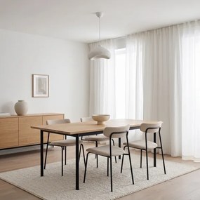 Brilagi - Lampă suspendată cu cablu WABI SABI 1xE27/40W/230V Ø 30 cm albă