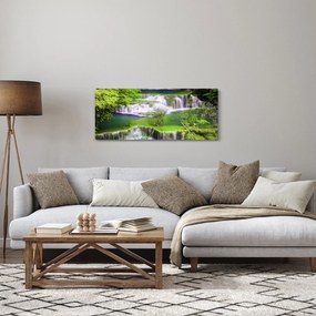 Tablou - Cascada Huay Mae Khamin, Kanchanaburi, Thailanda (120x50 cm)