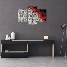 Tablou - 3D hexagoane (90x60 cm)