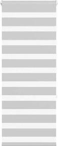 vidaXL Jaluzea tip zebra gri deschis lățime țesătură 50,9 cm poliester