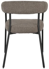 Scaun de dining Trivio, maro, picioare negre