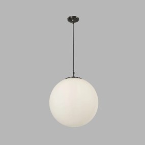 Lustra / Pendul design modern 30cm Atom black / opal 6088 SRT